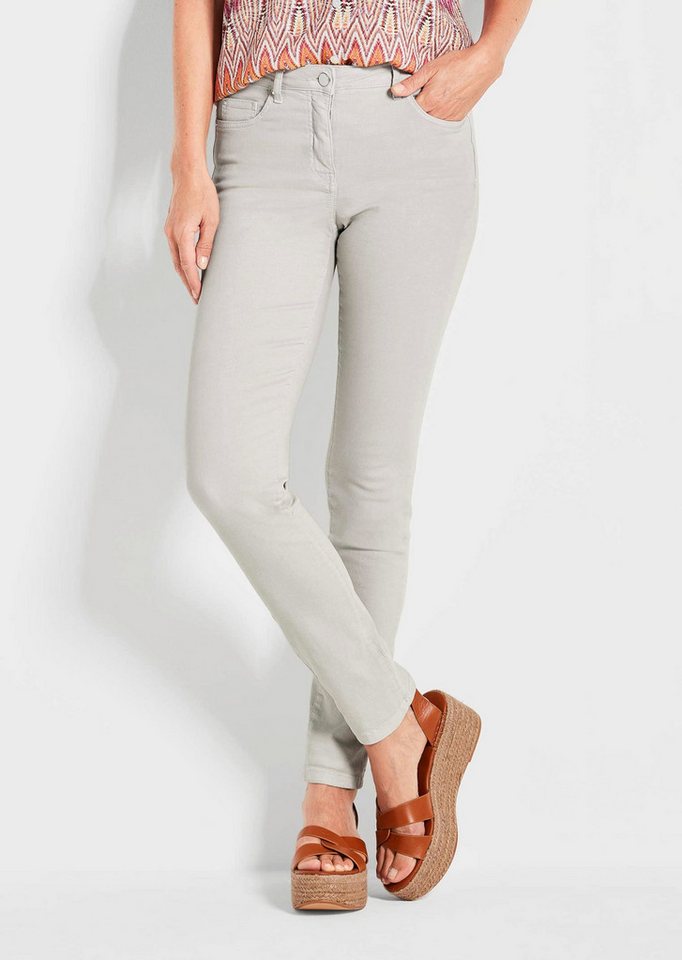 GOLDNER Bequeme Jeans Lange Freizeithose BELLA mit Formbund Slim Fit Stretch-Jeans mit hohem Komfort, Formbund von GOLDNER