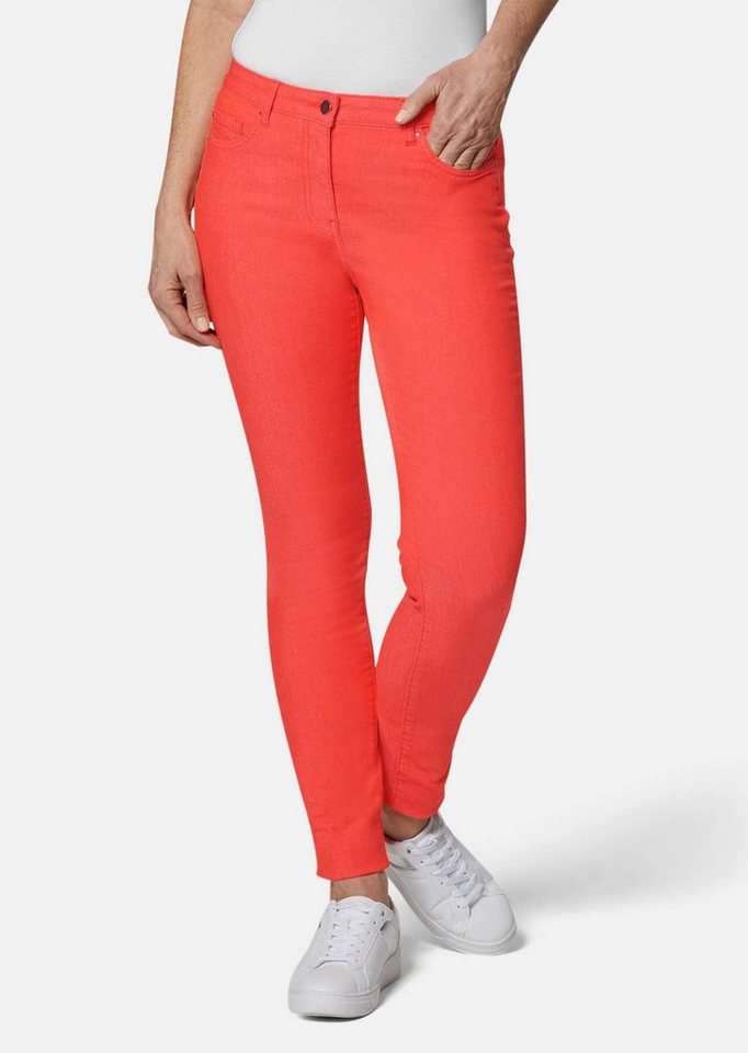 GOLDNER Bequeme Jeans Lange Freizeithose BELLA mit Formbund Slim Fit Stretch-Jeans mit hohem Komfort, Formbund von GOLDNER