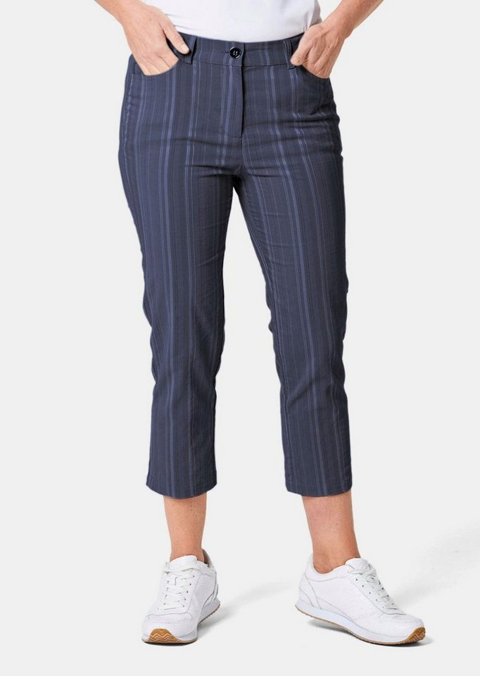 GOLDNER Caprihose Kurzgröße: Verkürzte Strukturhose, elastisch von GOLDNER