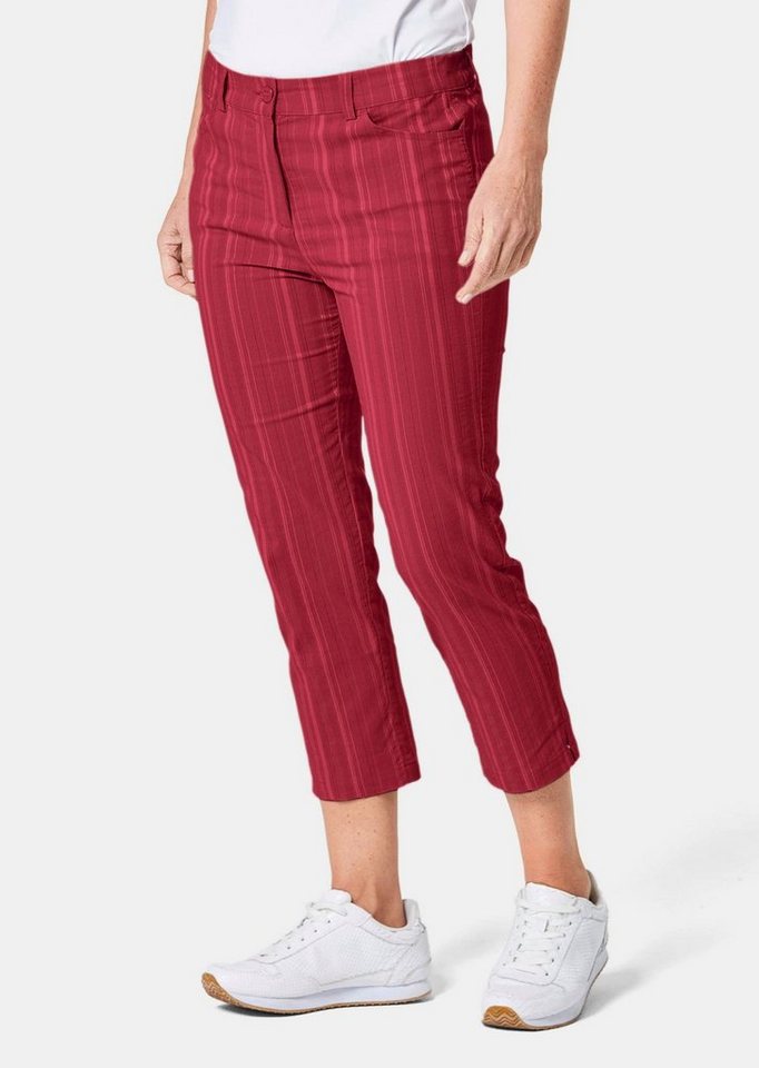 GOLDNER Caprihose Kurzgröße: Verkürzte Strukturhose, elastisch von GOLDNER