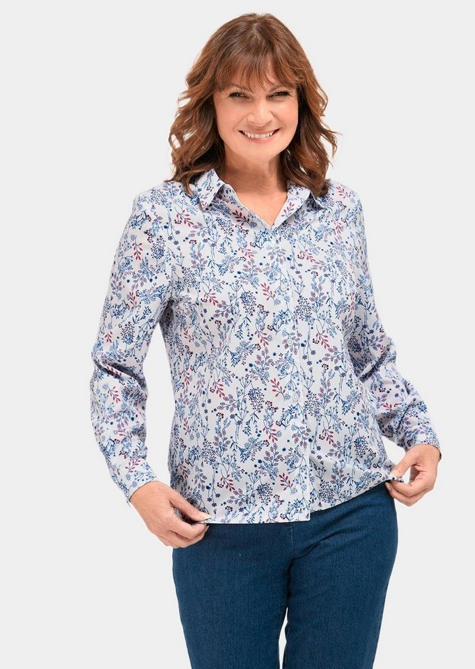 GOLDNER Druckbluse Kurzgröße: von GOLDNER