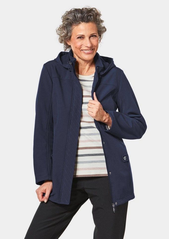 GOLDNER Funktionsjacke Wasserabweisende Softshelljacke mit Kapuze von GOLDNER