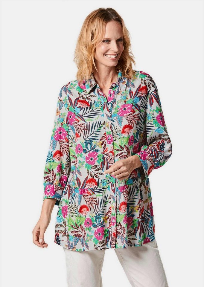 GOLDNER Hemdbluse Druckbluse in exotischem Muster von GOLDNER