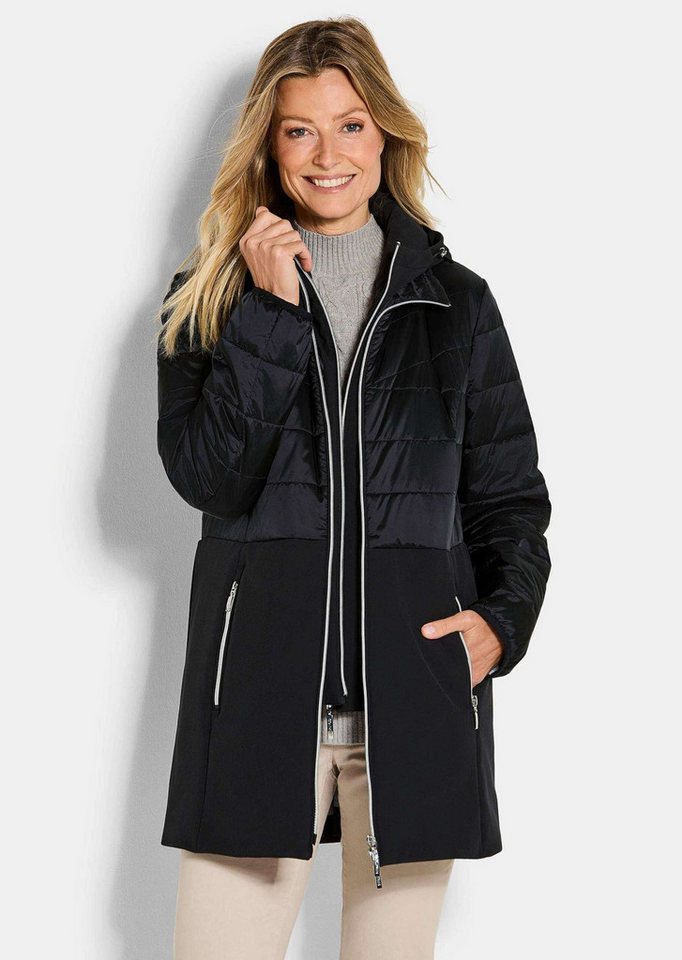 GOLDNER Kurzmantel Steppmantel mit Softshell-Einsatz von GOLDNER