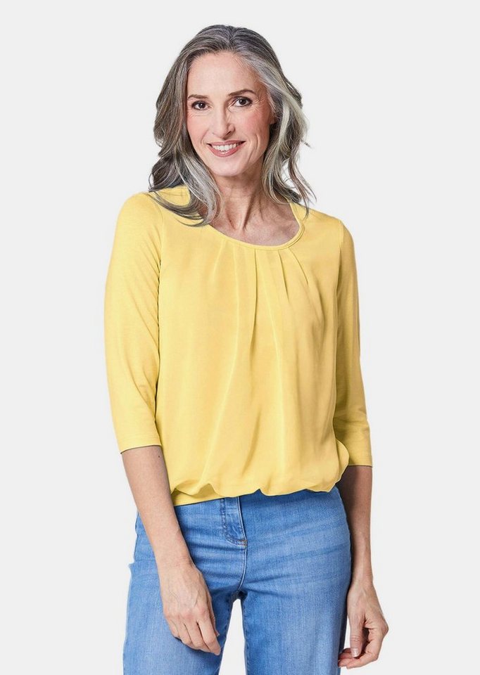 GOLDNER Shirtbluse Gepflegtes Shirt in eleganter Blusen-Optik von GOLDNER