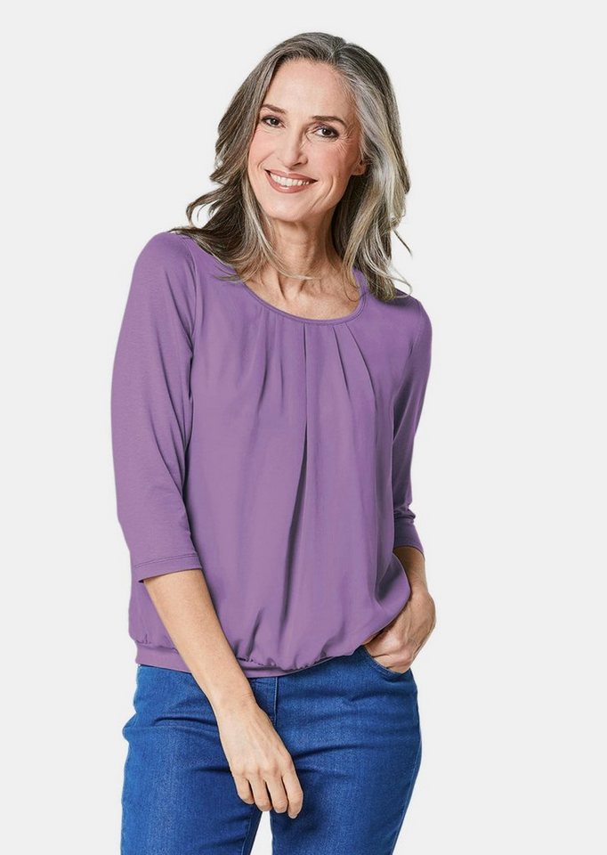 GOLDNER Shirtbluse Gepflegtes Shirt in eleganter Blusen-Optik von GOLDNER