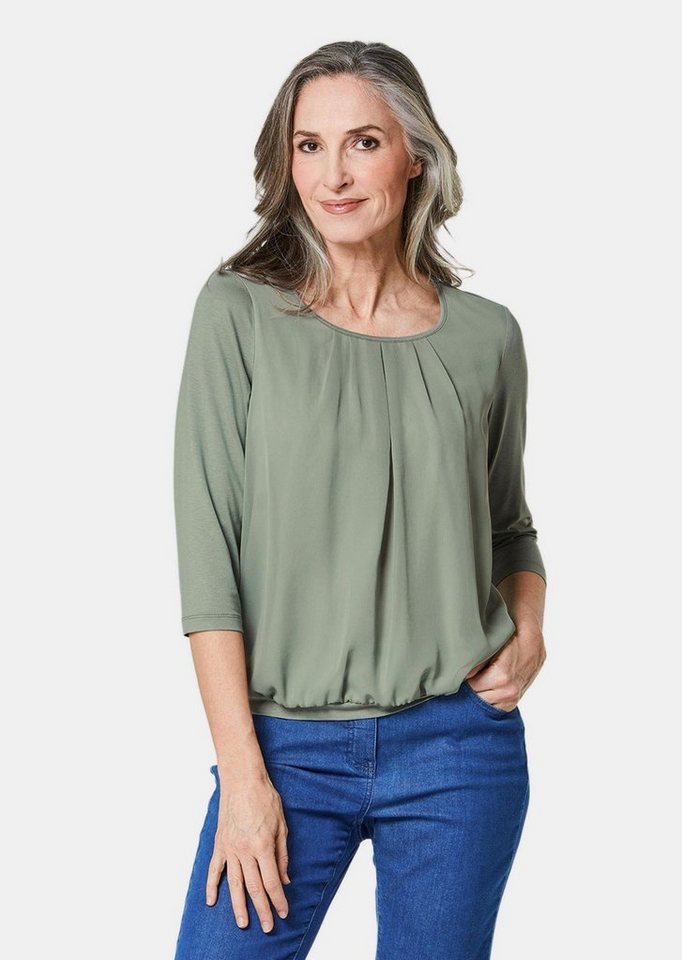 GOLDNER Shirtbluse Gepflegtes Shirt in eleganter Blusen-Optik von GOLDNER