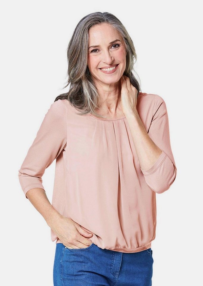 GOLDNER Shirtbluse Gepflegtes Shirt in eleganter Blusen-Optik von GOLDNER