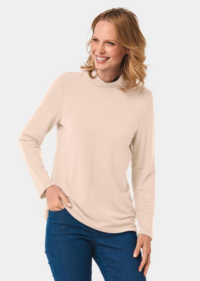 GOLDNER Langarmshirt Stehkragenshirt mit Langarm von GOLDNER