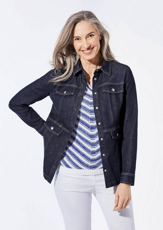 GOLDNER Outdoorjacke Jeansjacke mit sportlichen Details von GOLDNER