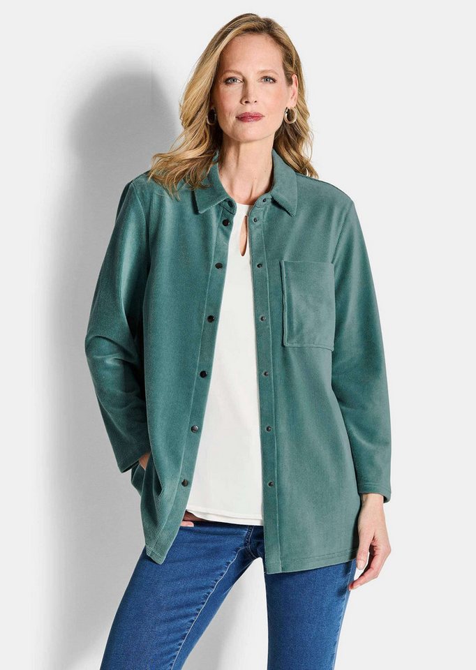 GOLDNER Outdoorjacke Kurzgröße: Cordhemd aus weichem Babycord von GOLDNER