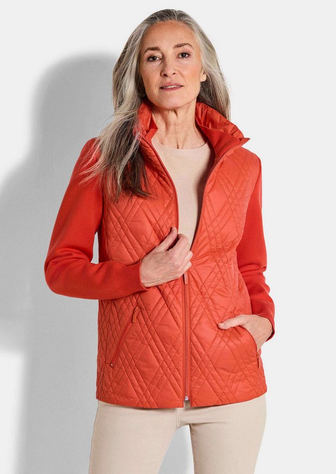 GOLDNER Outdoorjacke Kurzgröße: Übergangsjacke aus Strick und Stepp von GOLDNER