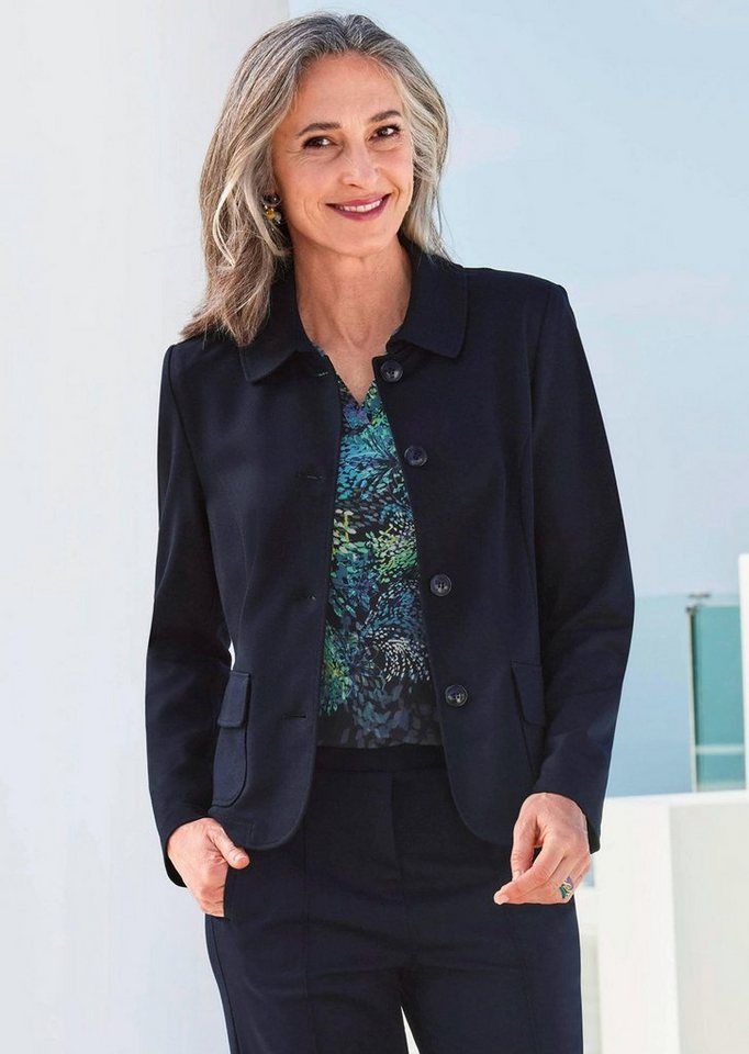 GOLDNER Outdoorjacke Leichte Jacke mit Stehkragen in rot Damen Übergangsjacke, kurz, Langarm, leicht, kleiner Kragen von GOLDNER