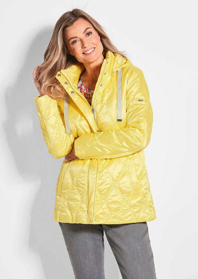 GOLDNER Outdoorjacke Herbstjacke Damen mit welliger Steppung im sportlichen Look Outdoorjacke Damen, Uni, leicht gefüttert, Kapuze von GOLDNER