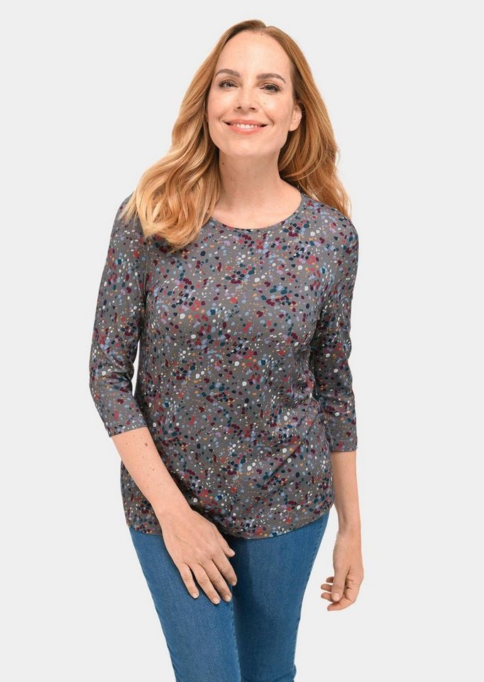 GOLDNER Print-Shirt Kombinierfreundlich gemustertes Shirt von GOLDNER