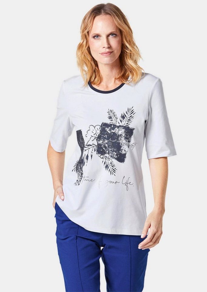 GOLDNER Print-Shirt Kurzgröße: Druckshirt mit Foliendruck von GOLDNER