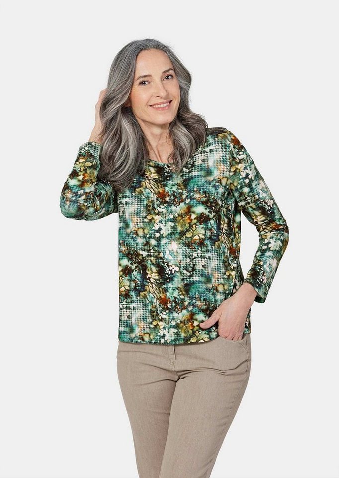 GOLDNER Print-Shirt Kurzgröße: Langarmshirt mit Druck von GOLDNER