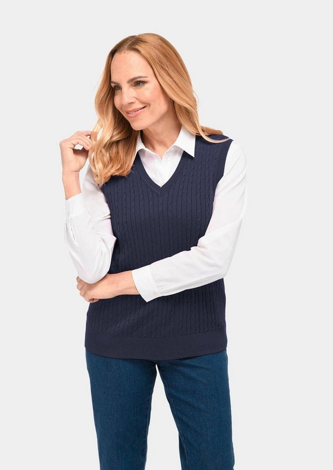 GOLDNER Pullunder Pullunder mit zeitlosem Zopfmuster GOLDNER Pullunder Pullunder mit zeitlosem Zopfmuster von GOLDNER