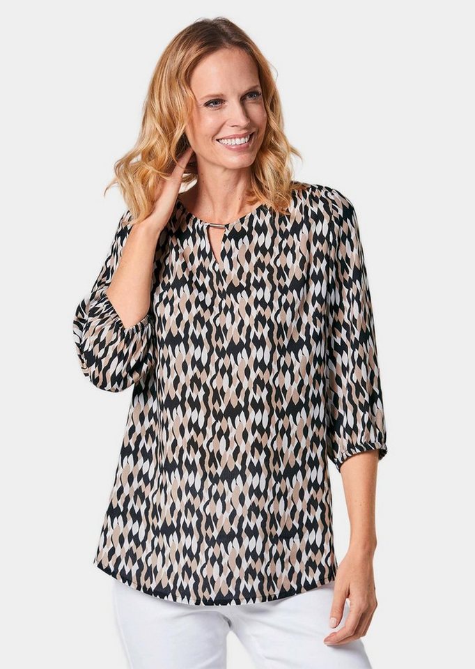 GOLDNER Schlupfbluse Druckbluse mit raffinierter Ausschnittlösung GOLDNER Schlupfbluse Druckbluse mit raffinierter Ausschnittlösung von GOLDNER
