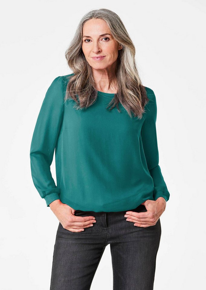 GOLDNER Klassische Bluse Kurzgröße: Schlupfbluse von GOLDNER