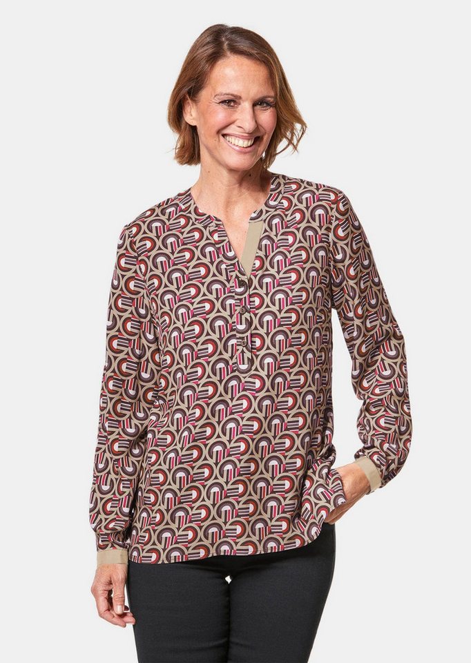 GOLDNER Schlupfbluse Moderne Druckbluse in legerer Form von GOLDNER