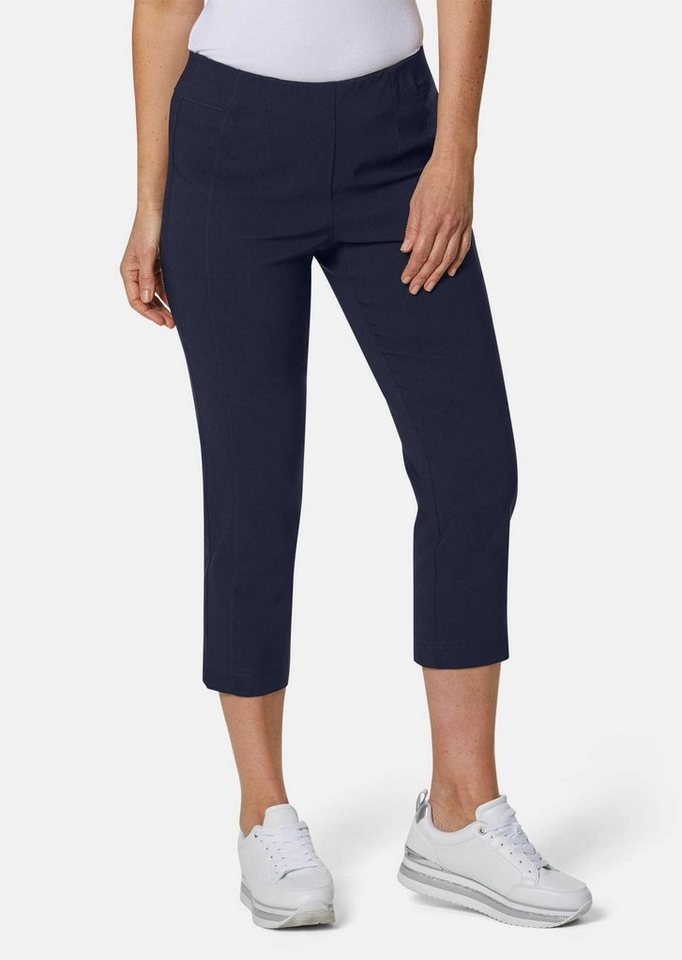 GOLDNER Schlupfhose Kurzgröße: Schlupfhose LOUISA mit Steppnähten Komfortable Stretchhose in verkürzter Länge, Slim Fit von GOLDNER