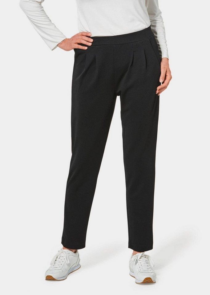 GOLDNER Schlupfhose Knitterarme Hose LOUISA in gepflegter und elastischer Ware von GOLDNER