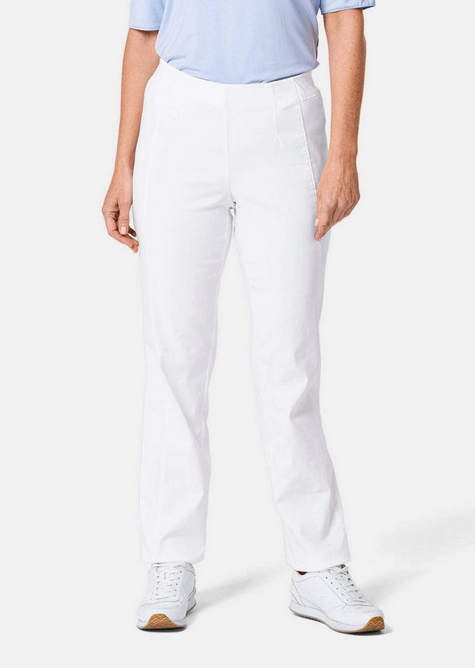 GOLDNER Schlupfhose Schlupfhose CARLA in Super-Stretch Bequeme Slim Fit Hose mit Rundumdehnbund und streckender Silhouette von GOLDNER