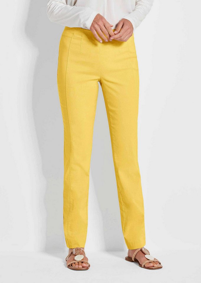 GOLDNER Schlupfhose Schlupfhose CARLA in Super-Stretch Bequeme Slim Fit Hose mit Rundumdehnbund und streckender Silhouette von GOLDNER