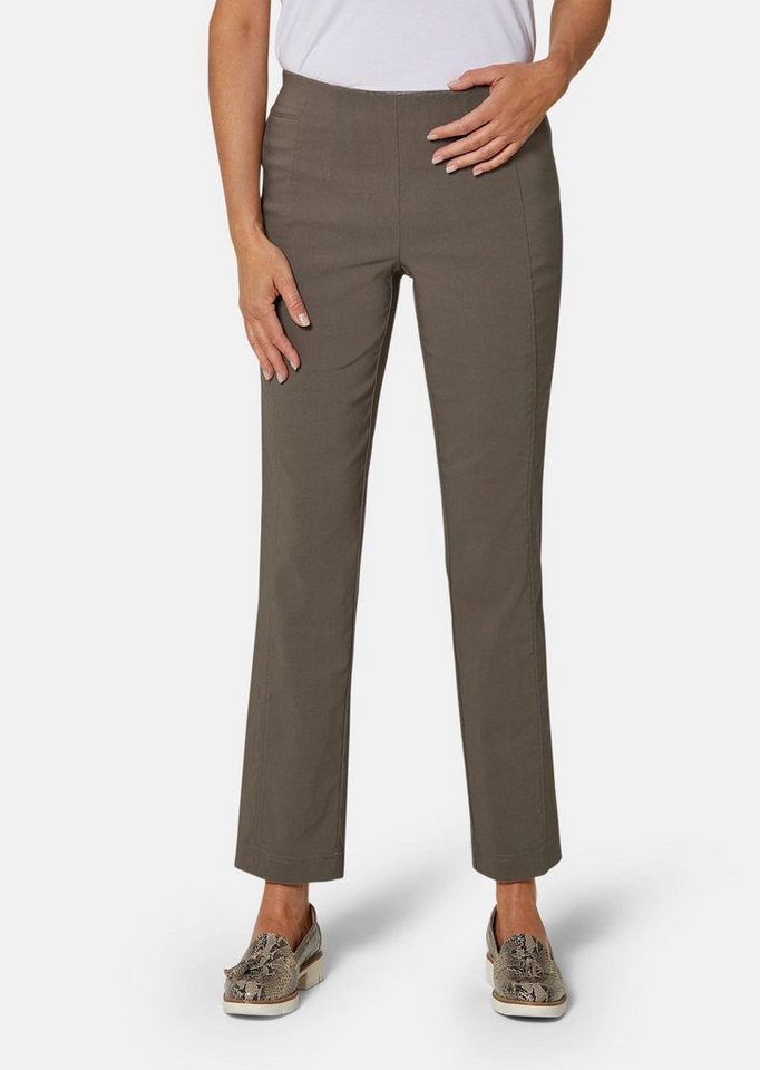 GOLDNER Schlupfhose Schlupfhose CARLA in Super-Stretch Bequeme Slim Fit Hose mit Rundumdehnbund und streckender Silhouette von GOLDNER