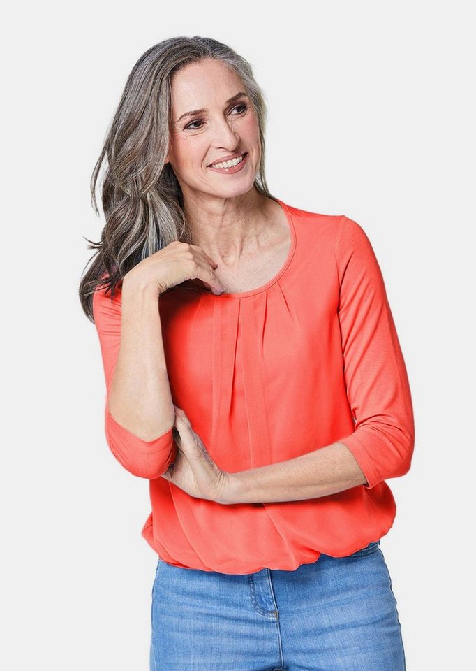 GOLDNER Shirtbluse Gepflegtes Shirt in eleganter Blusen-Optik von GOLDNER