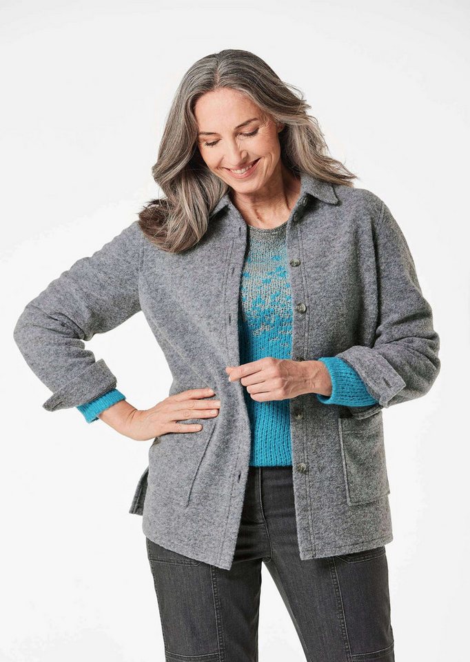 GOLDNER Shirtjacke Hemdjacke mit Wollanteil von GOLDNER