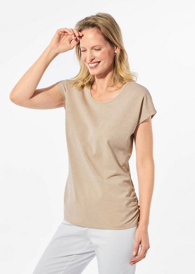 GOLDNER Shirttop Top mit effektvollem Glanz von GOLDNER