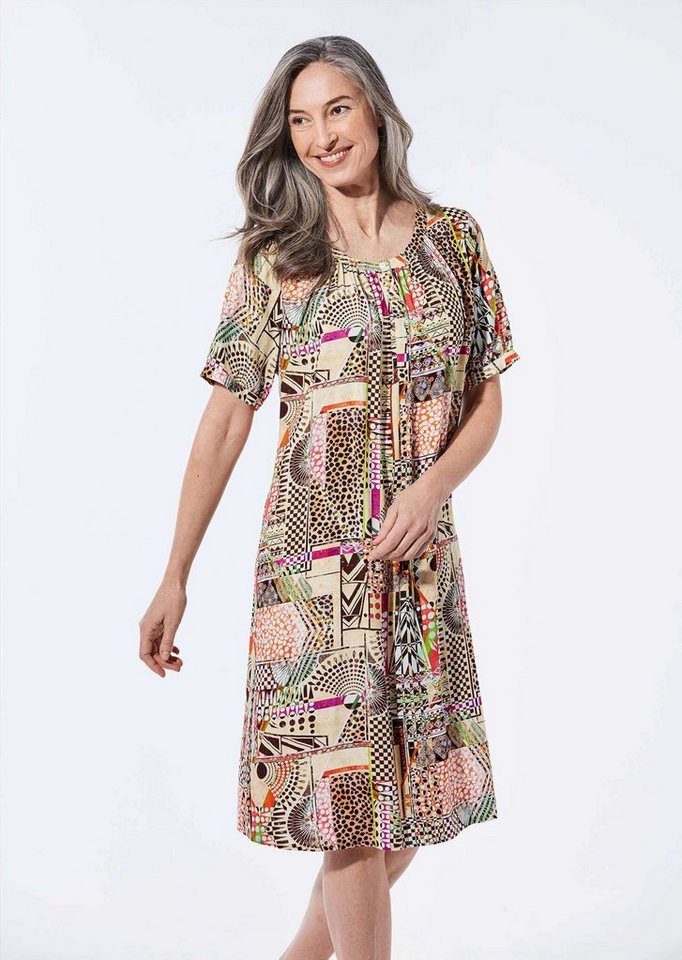 GOLDNER Sommerkleid Kurzgröße: Hängerchen Kleid im Mustermix von GOLDNER