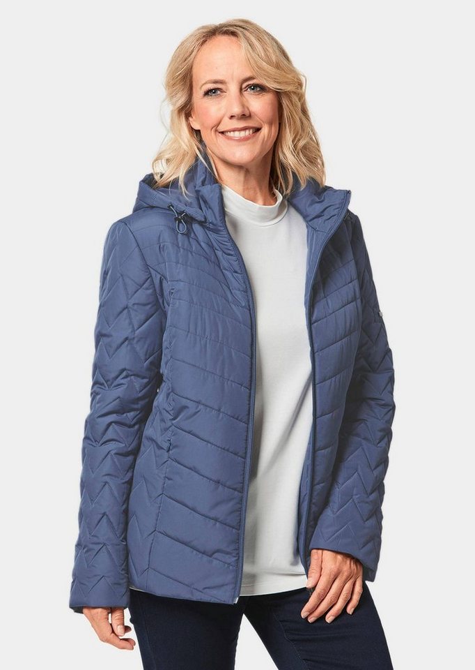 GOLDNER Steppjacke Figurfreundliche Steppjacke mit Kapuze von GOLDNER