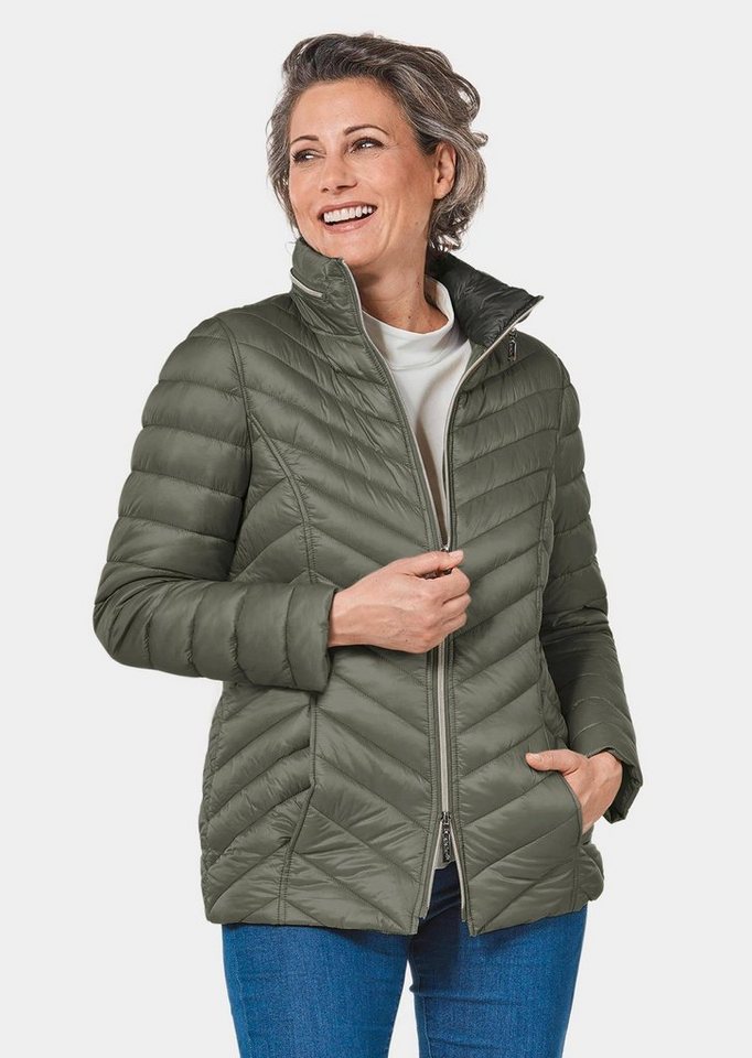 GOLDNER Steppjacke Leichte Steppjacke in knitterarmer Ware Leichte Wattierung mit Diagonalstepp von GOLDNER