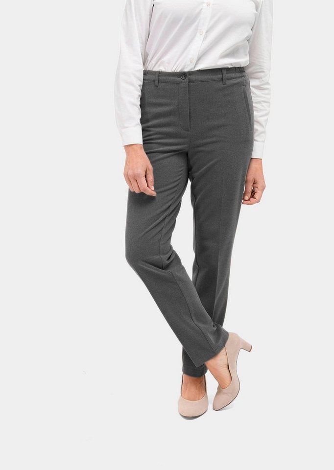 GOLDNER Stoffhose Kurzgröße: Angenehm weiche Flanell-Hose ANNA von GOLDNER