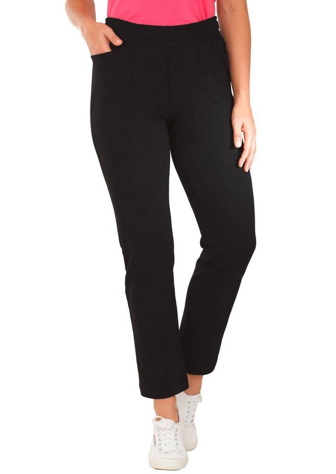 GOLDNER Stoffhose Bequeme Freizeithose mit Schlupfbund und Taschen von GOLDNER