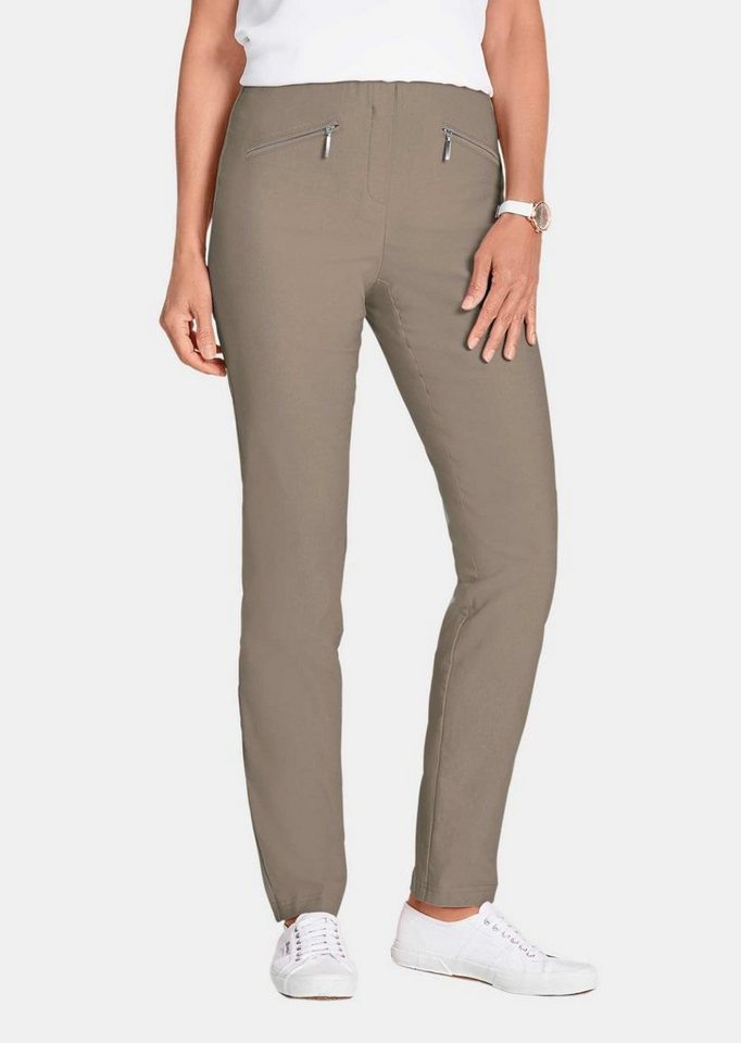 GOLDNER Stoffhose Superelastische Hose LOUISA mit Reißverschlusstaschen GOLDNER Stoffhose Superelastische Hose LOUISA mit Reißverschlusstaschen von GOLDNER
