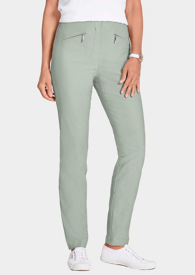GOLDNER Stoffhose Superelastische Hose LOUISA mit Reißverschlusstaschen GOLDNER Stoffhose Superelastische Hose LOUISA mit Reißverschlusstaschen von GOLDNER
