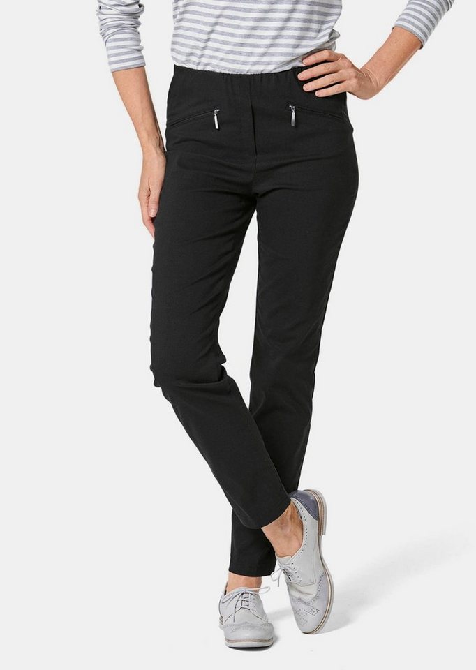 GOLDNER Stoffhose Superelastische Hose LOUISA mit Reißverschlusstaschen GOLDNER Stoffhose Superelastische Hose LOUISA mit Reißverschlusstaschen von GOLDNER