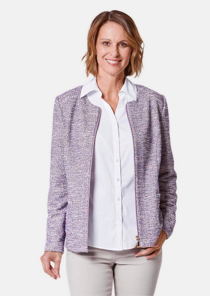 GOLDNER Strickjacke Bouclé-Blazer in edler Farbstellung von GOLDNER