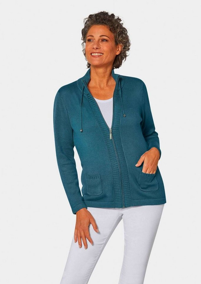 GOLDNER Strickjacke Kurzgröße: Sportliche Strickjacke von GOLDNER