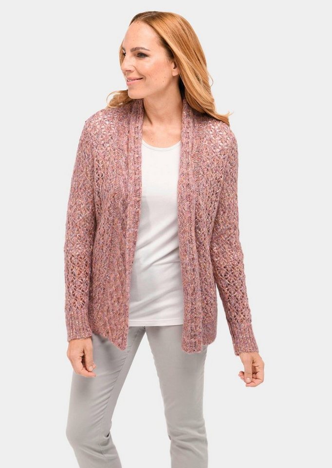GOLDNER Strickjacke Kurzgröße: Trageangenehme offene Strickjacke von GOLDNER
