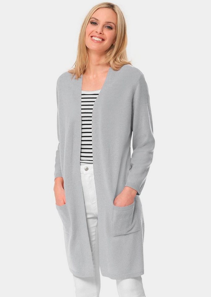 GOLDNER Strickjacke Kurzgröße: Modische Kaschmir-Longstrickjacke GOLDNER Strickjacke Kurzgröße: Modische Kaschmir-Longstrickjacke von GOLDNER