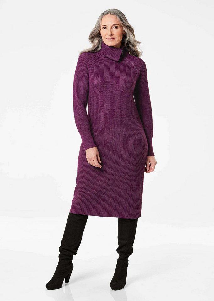 GOLDNER Strickkleid Strickkleid mit raffiniertem asymmetrischem Kragen GOLDNER Strickkleid Strickkleid mit raffiniertem asymmetrischem Kragen von GOLDNER