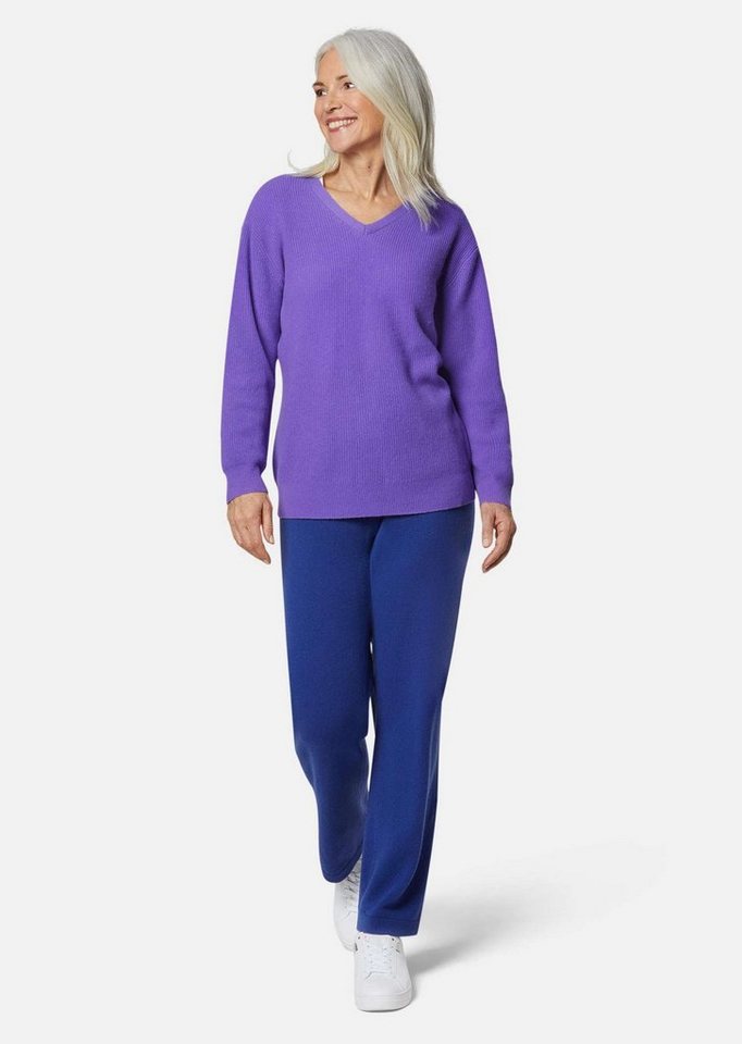 GOLDNER Strickpullover Kurzgröße: Kaschmirpullover mit V-Ausschnitt von GOLDNER