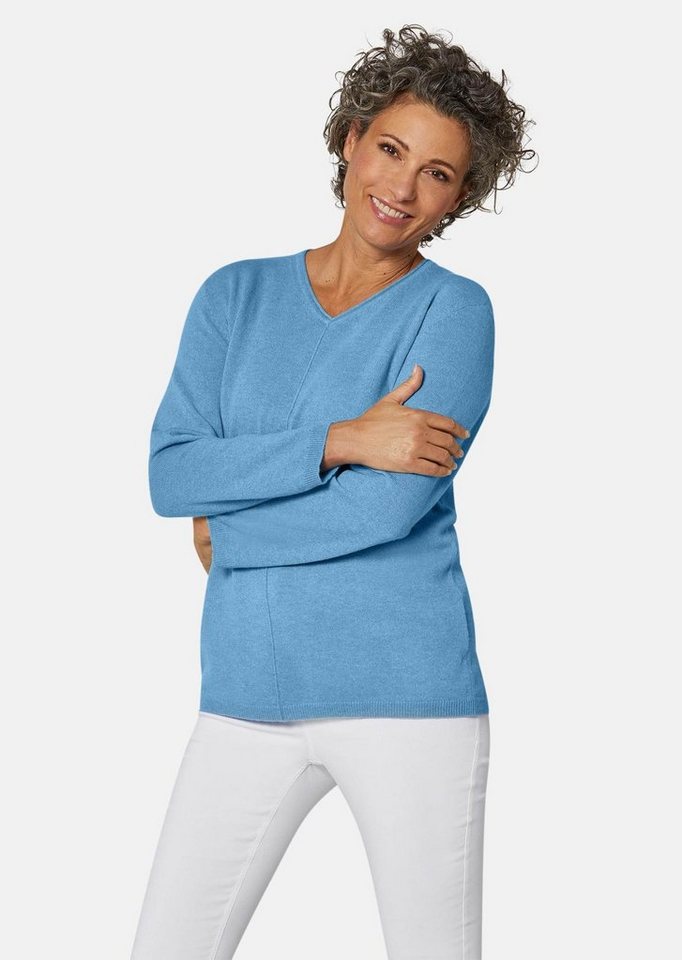 GOLDNER Strickpullover Kaschmirpullover mit V-Ausschnitt von GOLDNER