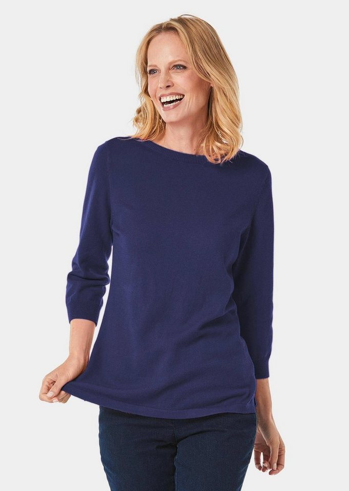 GOLDNER Strickpullover Kurzgröße: Pullover aus hochwertigem Garn von GOLDNER
