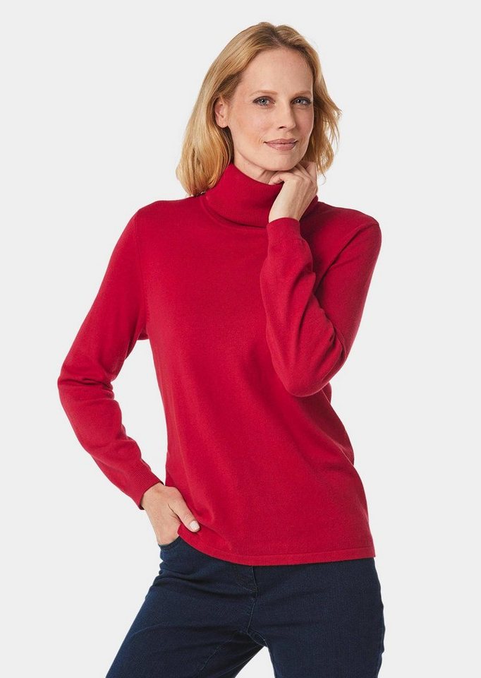 GOLDNER Strickpullover Kurzgröße: Trendiger Rollkragenpullover von GOLDNER